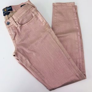 Pink shimmer Lucky Brand jeans